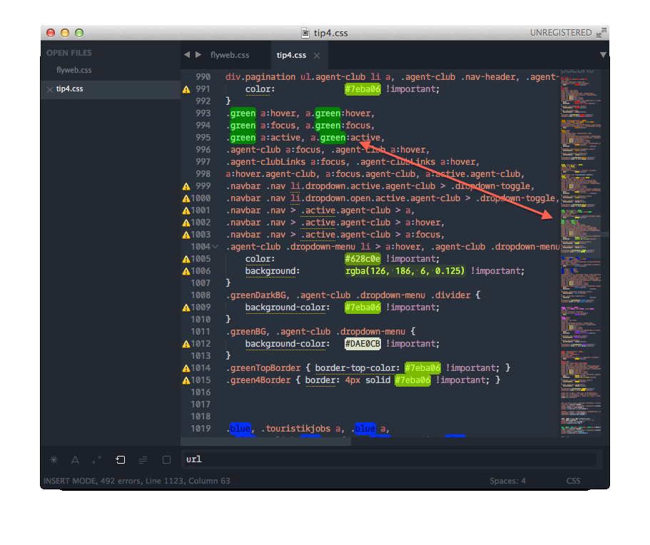 Sublime IDE Screenshot - syntax coloring