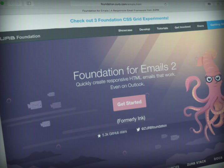 Zurb Foundation Screenshot