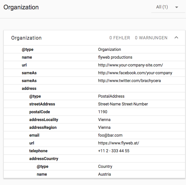 Microdata Address Test-Result